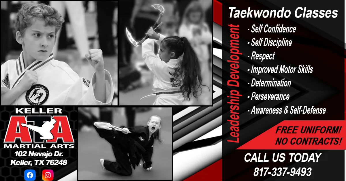 Taekwondo classes at Keller ATA: free uniform, no contracts
